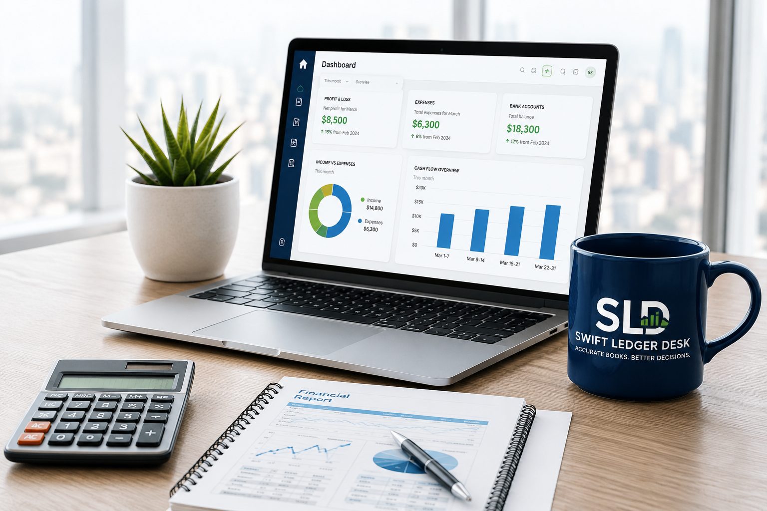 Home Swift Ledger Desk dashboard